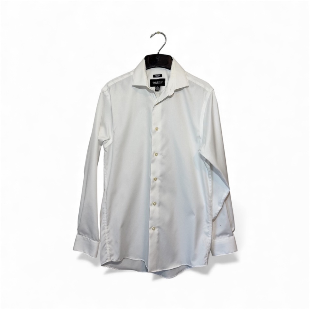 Kenneth Cole Awareness Non-Iron Slim Fit Button Up Shirt Size 32/33